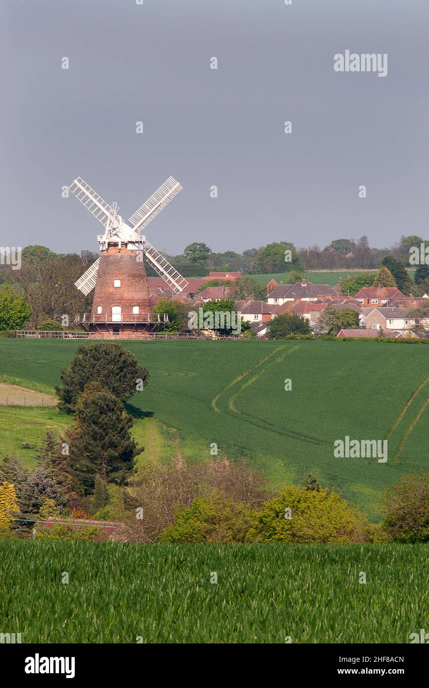Thaxted und Windmühle (Lowes Mill), Essex, England Stockfoto