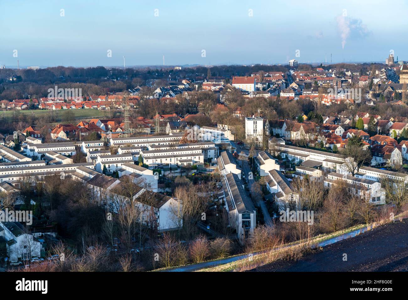 SchŸngelberg Wohnanlage, ehemalige Kolonie-Wohnanlage, Neubau, ab 1993, erbaut im Rahmen der IBA, Stadtteil Buer, Gelsenkirche Stockfoto
