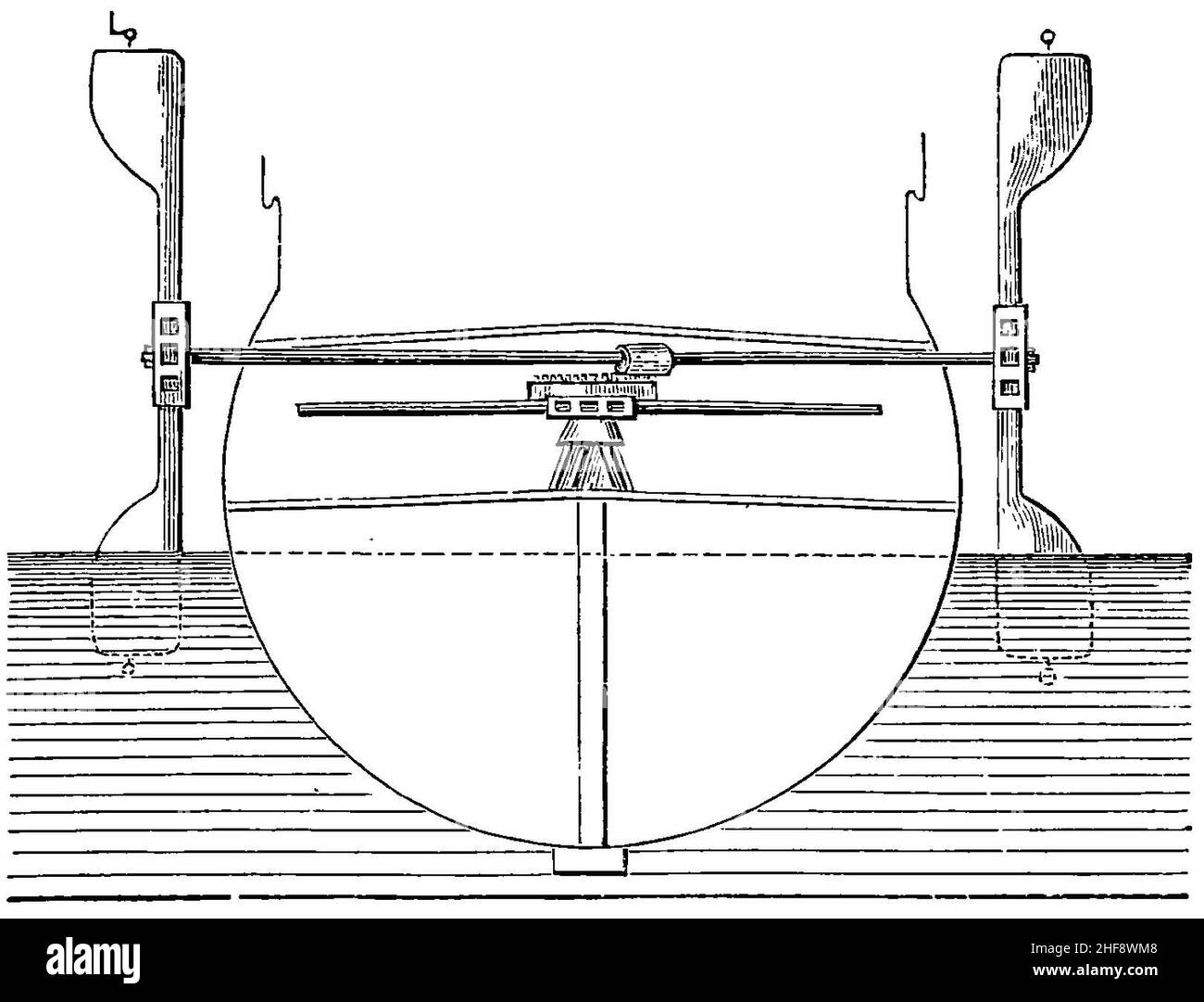 Savery's Paddle-Boat von Smiles-P43. Stockfoto