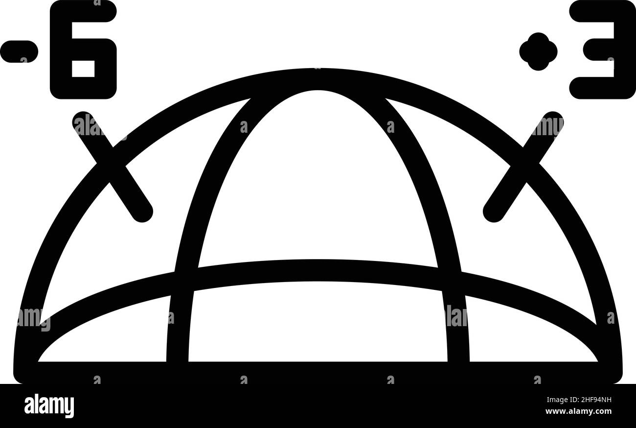 Gliederungsvektor für Zeitzonen-Symbole. Weltzeituhr. Globale Stunde Stock Vektor