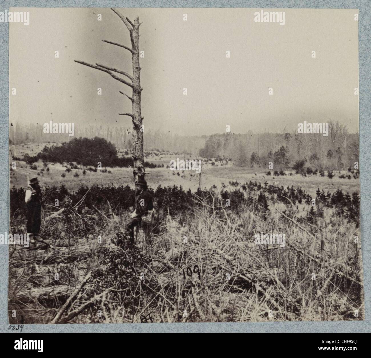 Szene der erfolglosen Anklage gegen Confederate entrenchments an der Kreuzung der Alten und Neuen Court House Straßen Stockfoto