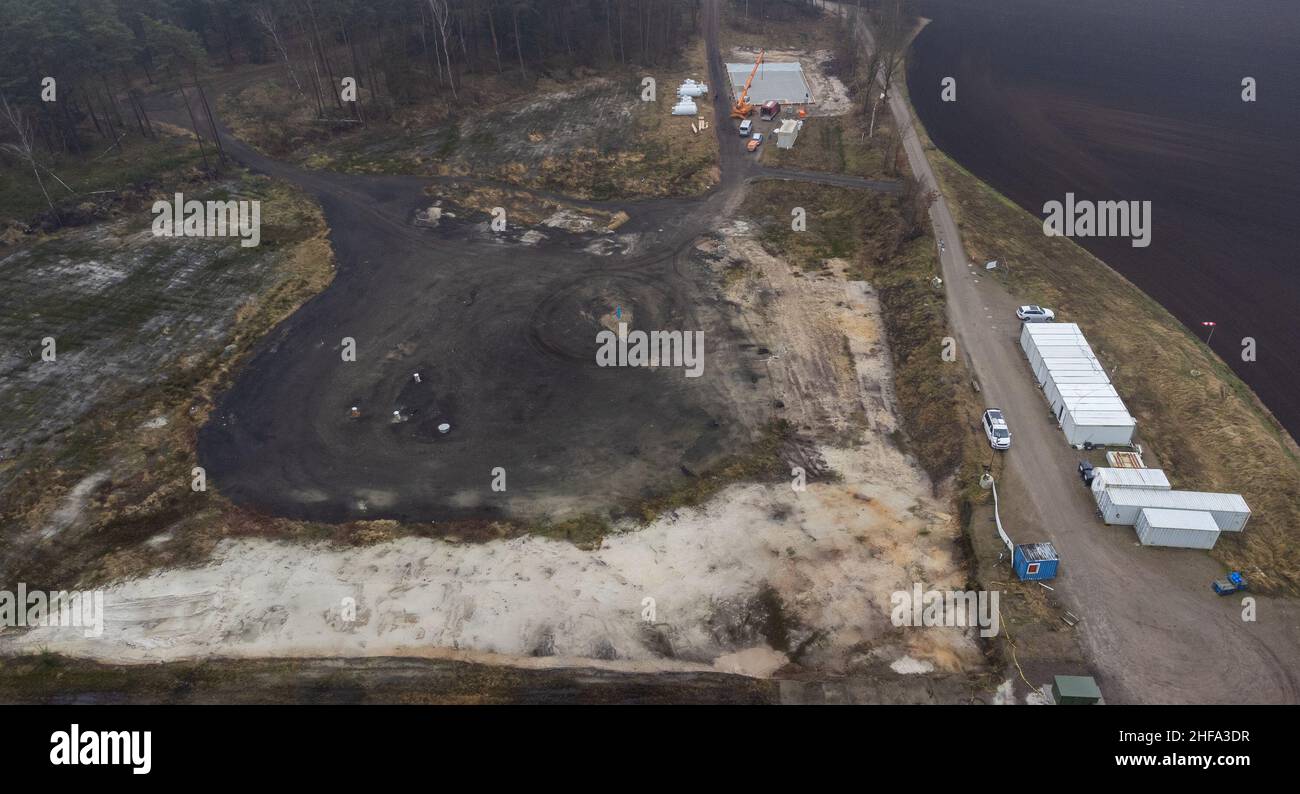 Dethlingen, Deutschland. 14th Januar 2022. CWaffen Reste aus dem