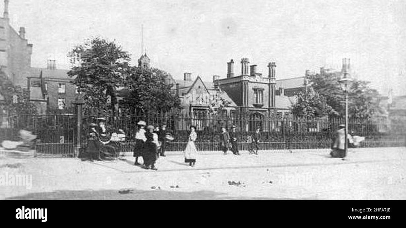 Sculcoates Union Workhouse (ca. 1913) aus der Nähe der Ecke Beverley Road Fountain Road. Stockfoto