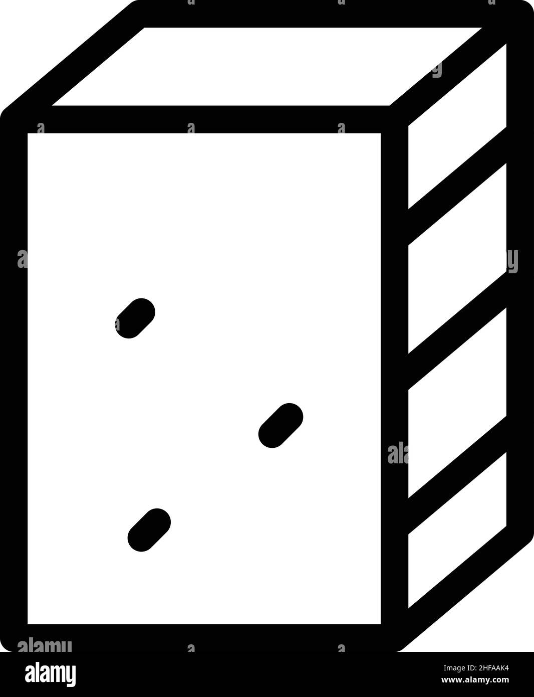 Strukturvektor für Trockenbau-Ziegel-Symbole. Stein im Inneren. Wandkonstruktion Stock Vektor