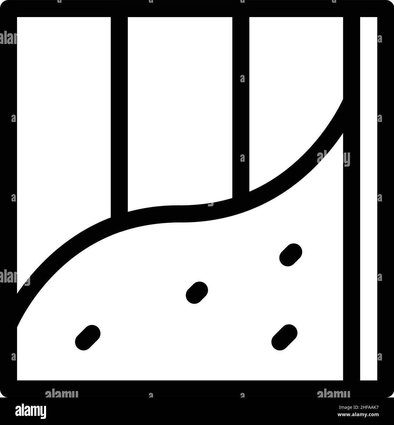 Strukturvektor für Trockenbau-Zement-Symbol. Trockenmaler. Arbeiterwand Stock Vektor