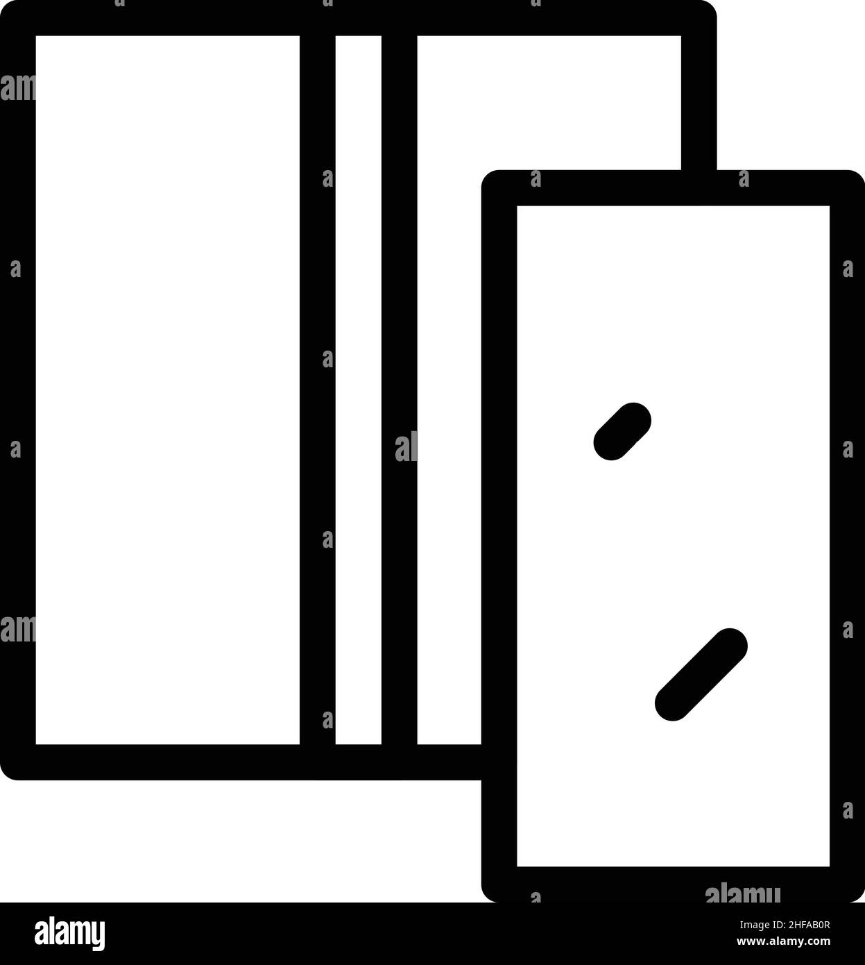 Strukturvektor für das Symbol für den Trockenbau im Stapel. Leimholz. Bauputz Stock Vektor