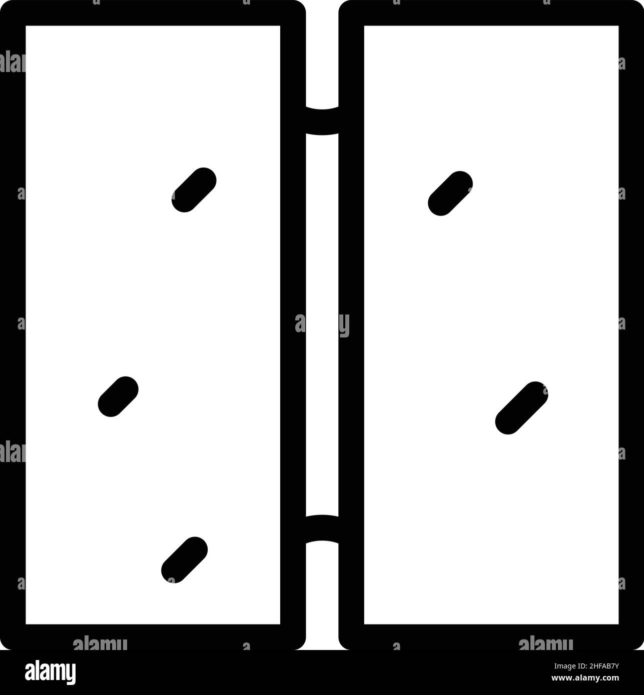 Strukturvektor für das Symbol für den Trockenbau im Stapel. Gipsgebäude. Steinzement Stock Vektor