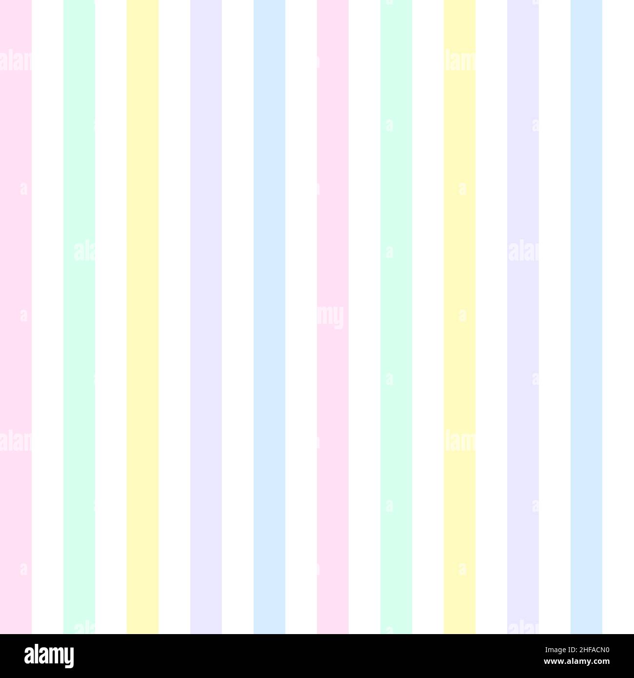 Regenbogenweiß gestreift Nahtloses Muster. Vektorgrafik. Stock Vektor
