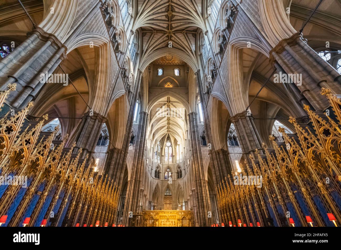 England, London, Westminster Abbey, The Choir Stockfoto