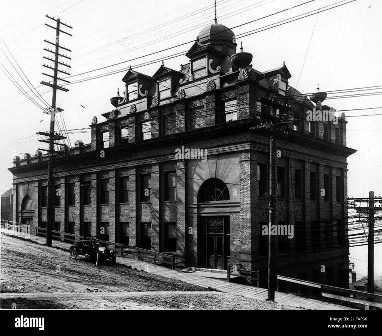 Werk von Seattle-Tacoma Power Co, 7th Ave und Jefferson St, Seattle Stockfoto