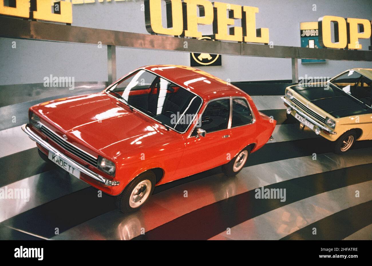 Opel Kadett C auf dem IAA 1970s in Frankfurt Stockfoto