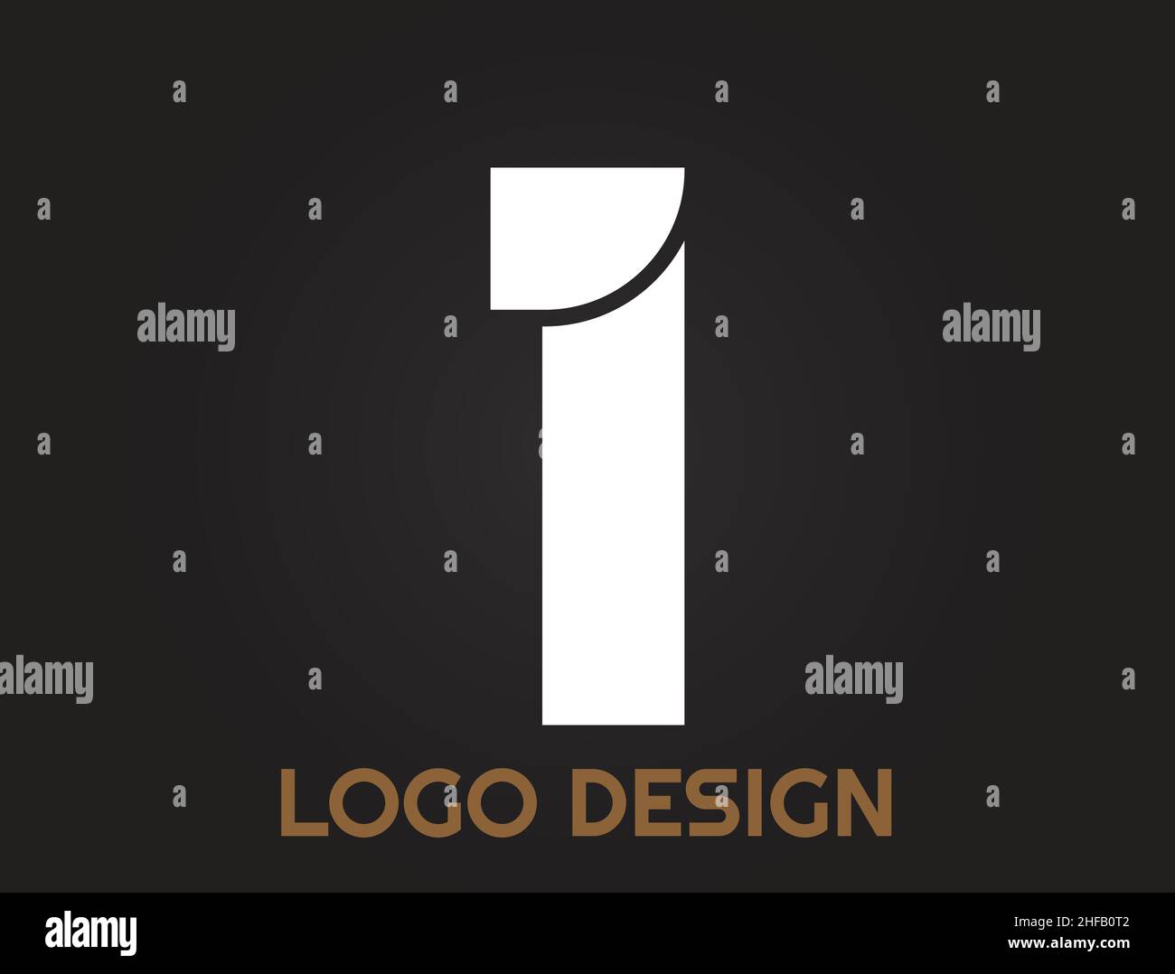 Zahlen in einem schönen Design, Logo-Design Stock Vektor