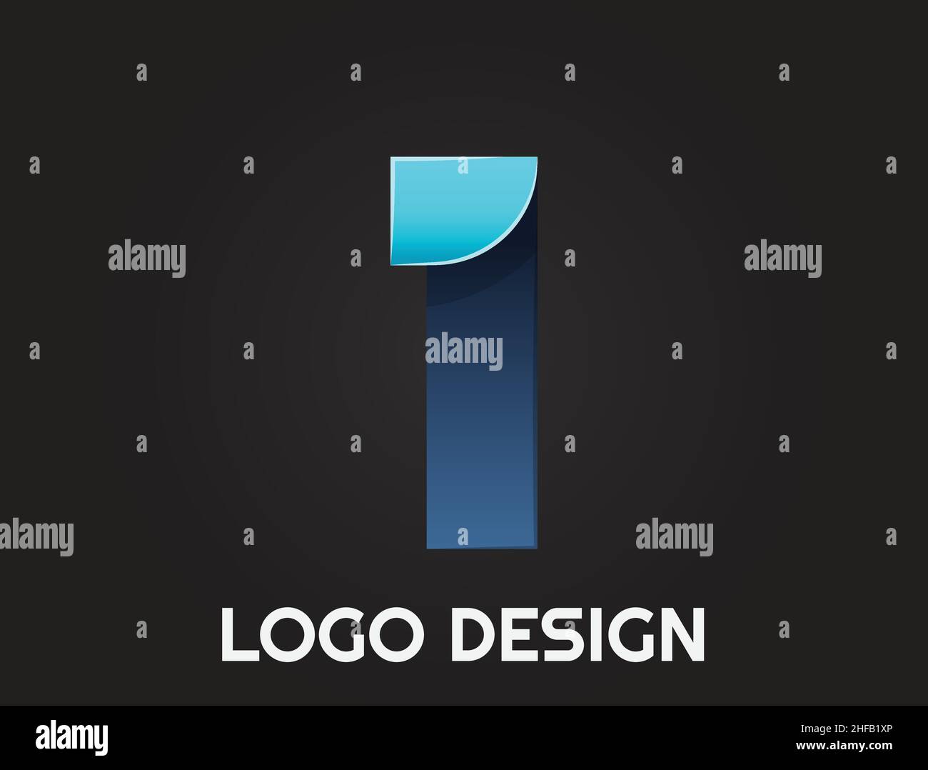 Zahlen in einem schönen Design, Logo-Design Stock Vektor