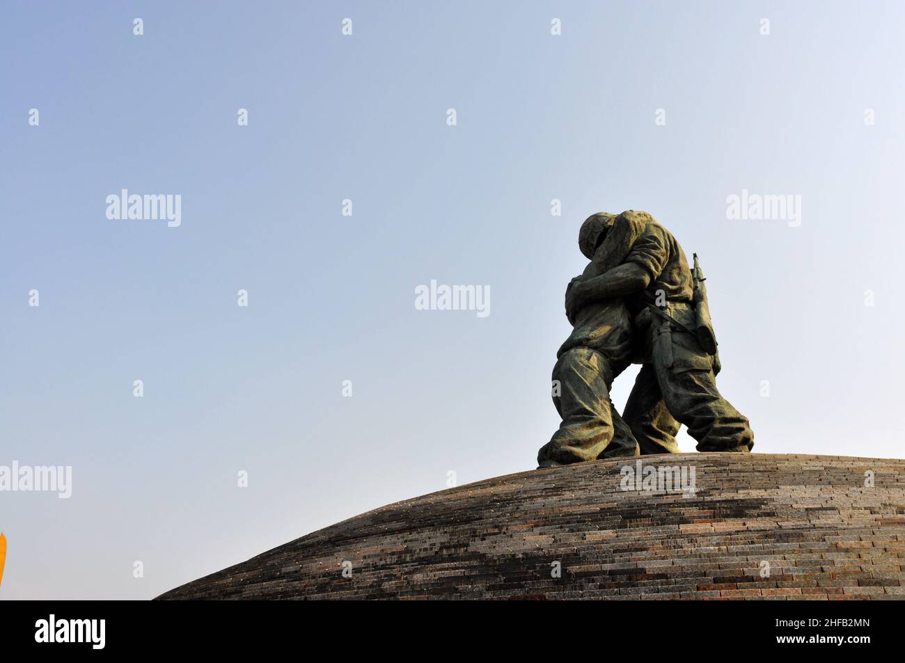 Die Statue der Brüder, war Memorial of Korea 전쟁기념관, Yongsan-gu, Seoul, Südkorea. Stockfoto