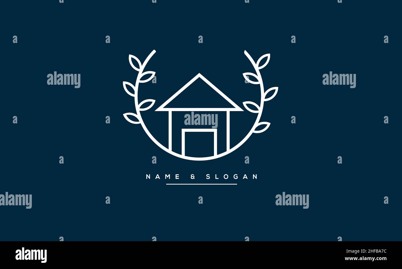 Real Estate Logo Design For Business Stock Vektor