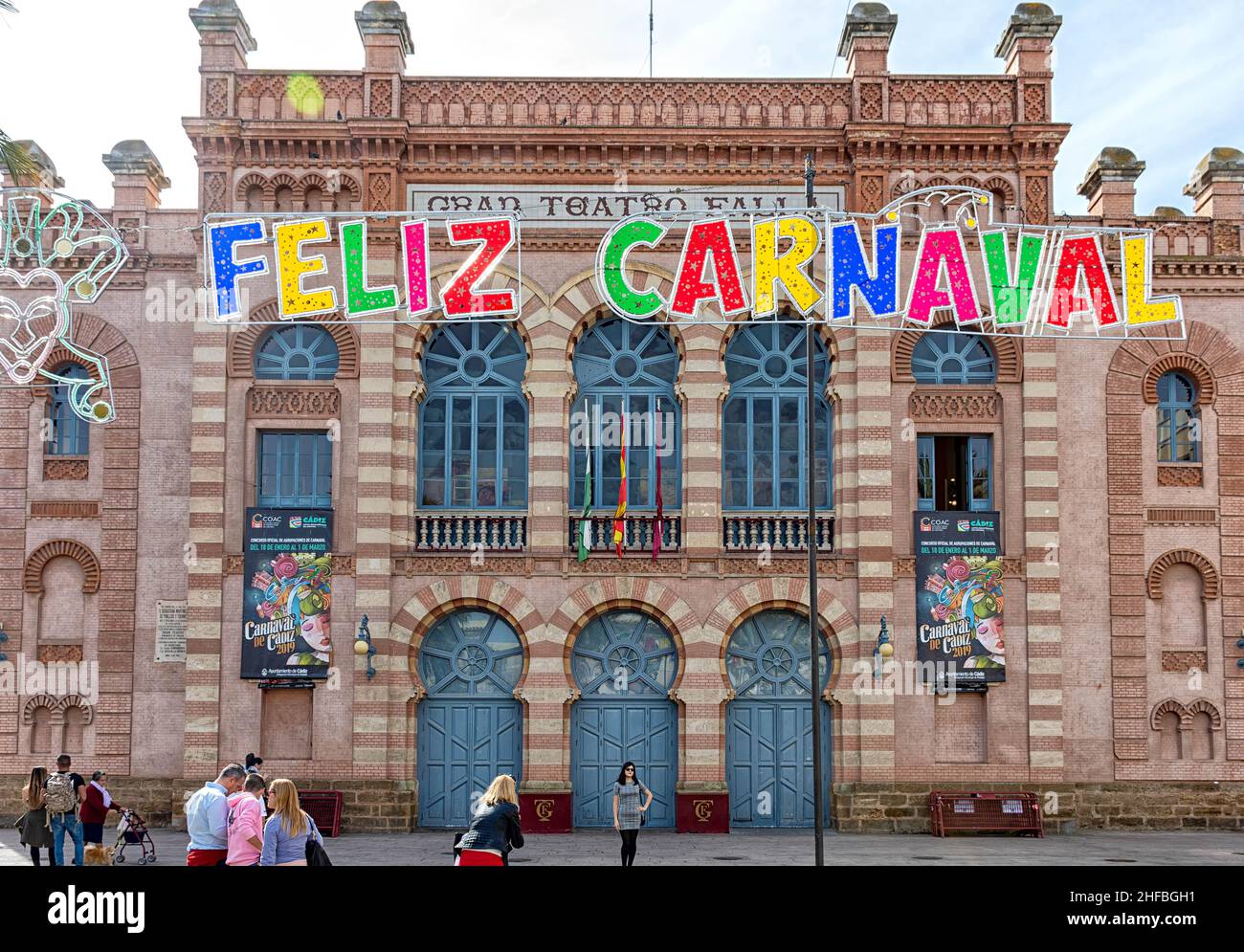 Gran teatro falla in der spanischen Stadt caracez Stockfoto