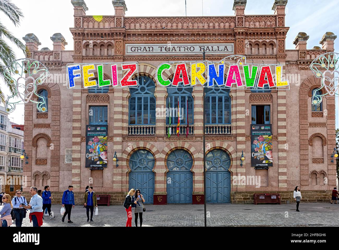 Gran teatro falla in der spanischen Stadt caracez Stockfoto