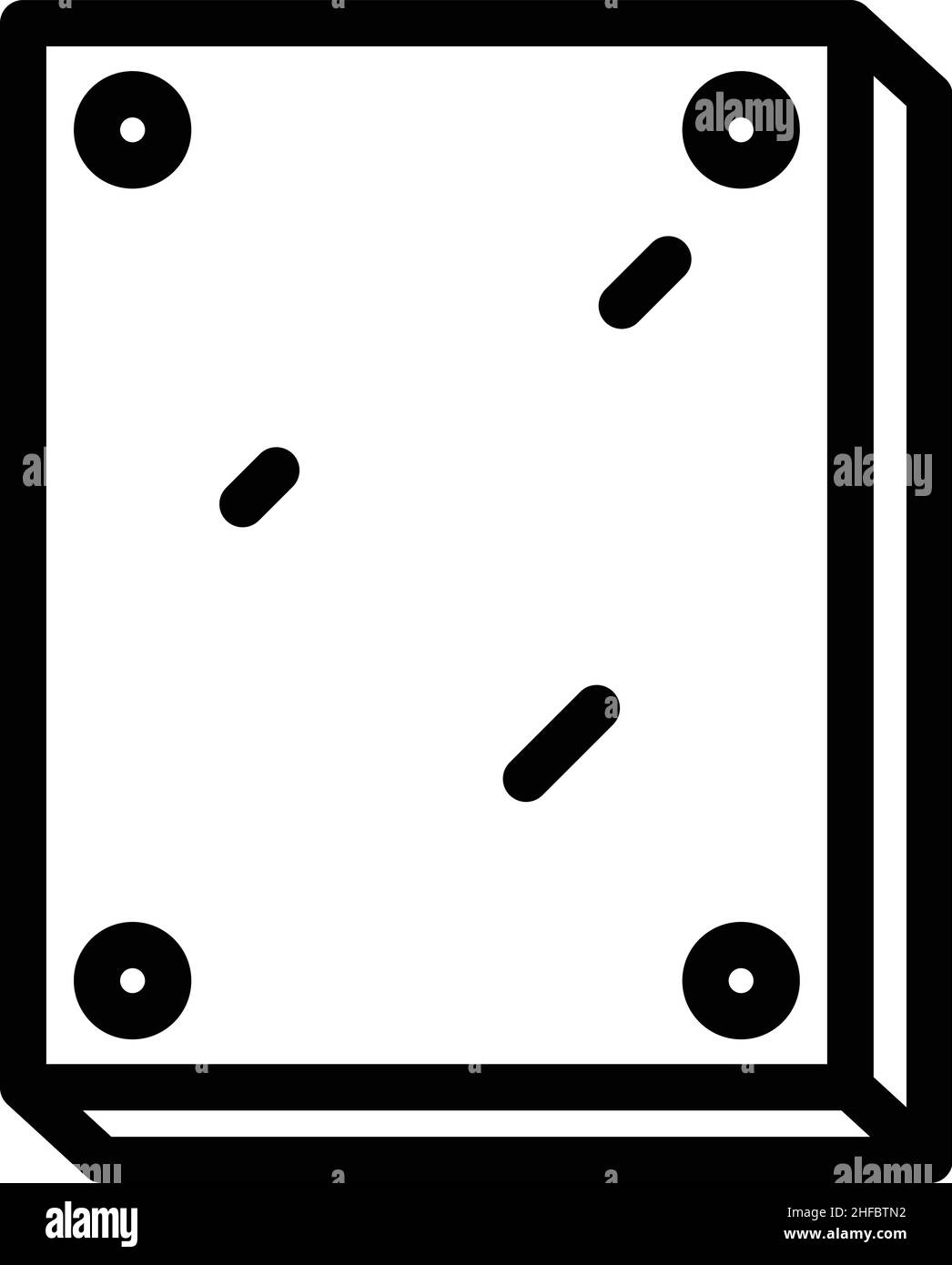 Put Drywall Icon Outline Vector. Putzhaus. Home-Block Stock Vektor