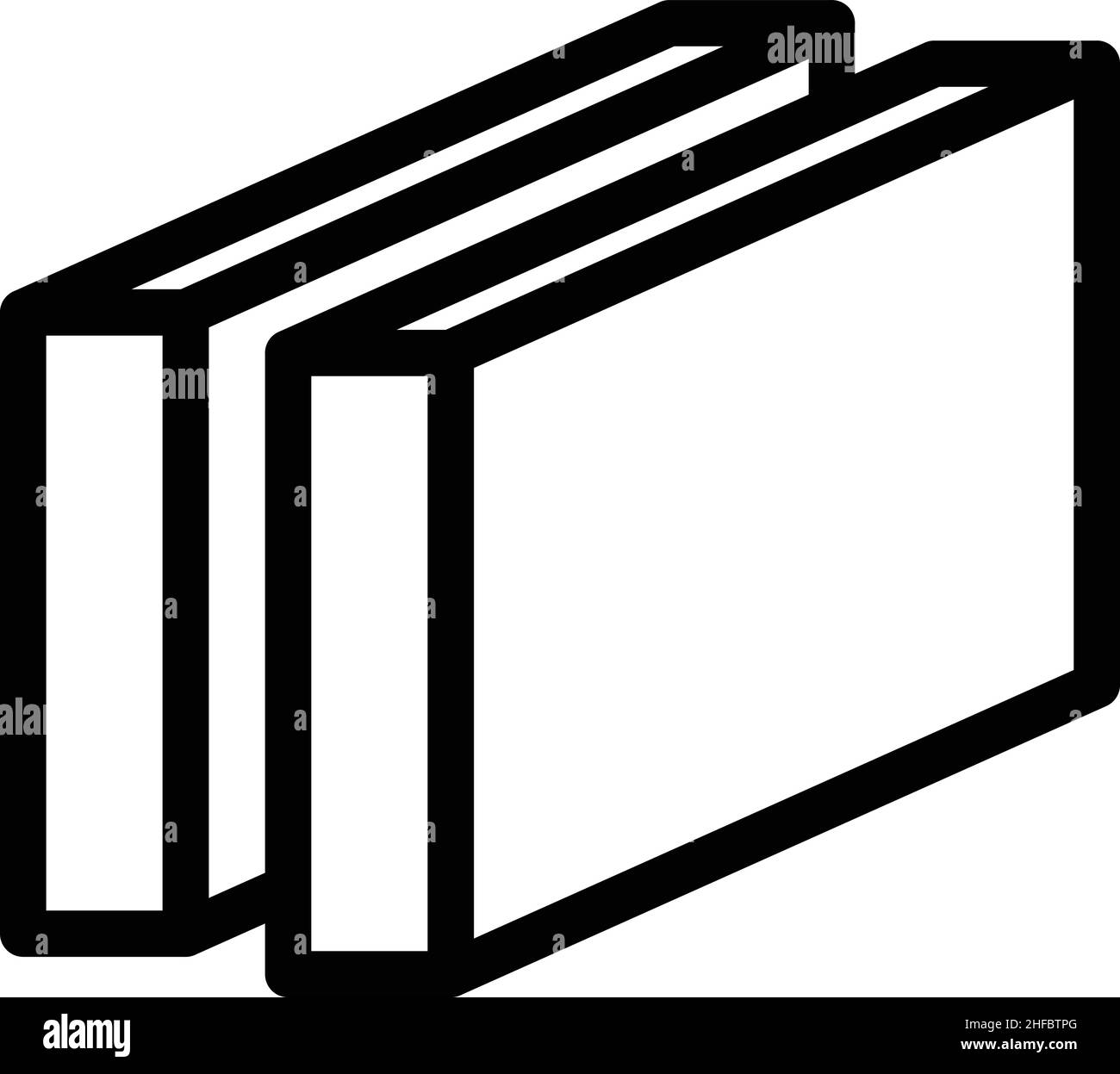 Kontur-Vektor für Wandzement-Symbol. Bauputz. Hauskitt Stock Vektor