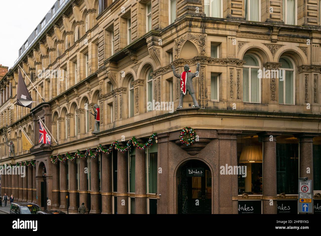 Liverpool, Großbritannien - 5 Jan 2020: Hard Days Night Hotel. Das weltweit einzige Beatles-inspirierte Hotel, das hochwertige Einrichtungen in einer wirklich einzigartigen Umgebung vereint Stockfoto