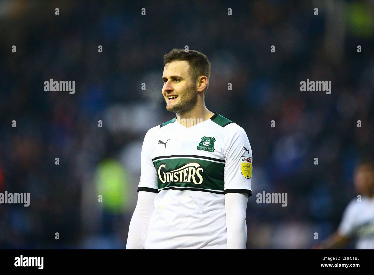 Hillsborough, Sheffield, England -15th Januar 2022 Macaulay Gillesphey (3) aus Plymouth während des Spiels Sheffield Mittwoch gegen Plymouth Argyle, Sky Bet League One, 2021/22, Hillsborough, Sheffield, England - 15th Januar 2022 Kredit: Arthur Haigh/WhiteRoseFotos/Alamy Live News Stockfoto