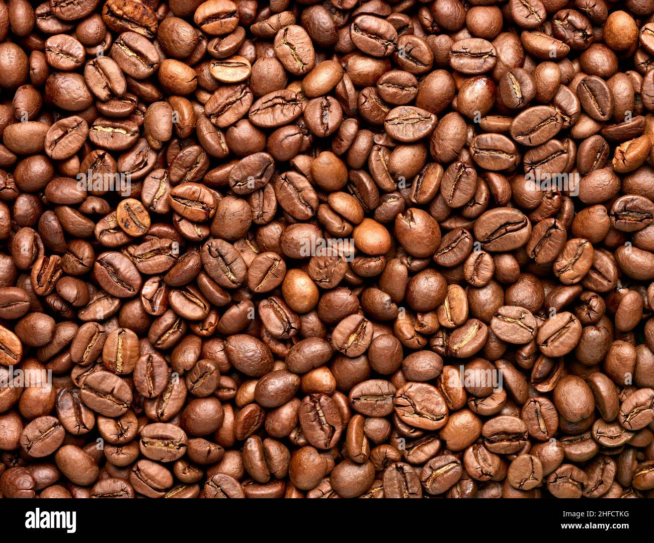 Kaffeebohne braun geröstetes Koffein Espresso Samen Stockfoto