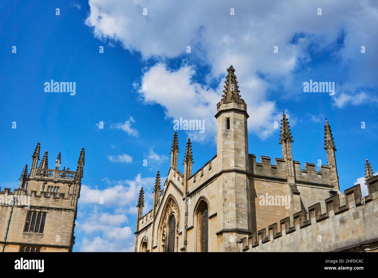 OXFORD, Großbritannien - 13. April 2021. Oxford University, Oxford, England. Stockfoto