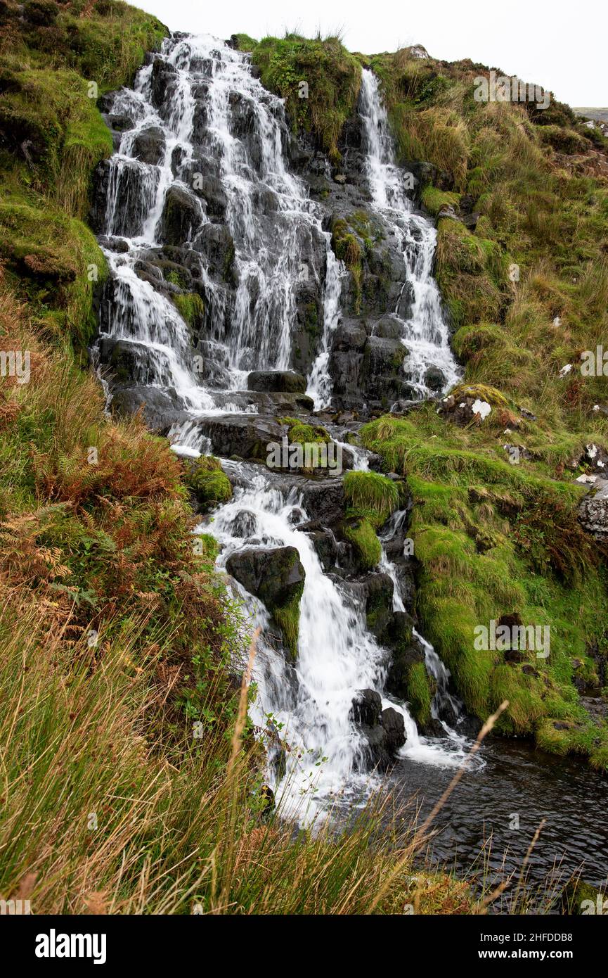 Der Brides Veil Wasserfall. Ein atemberaubendes Kaskadierwasser. Stockfoto
