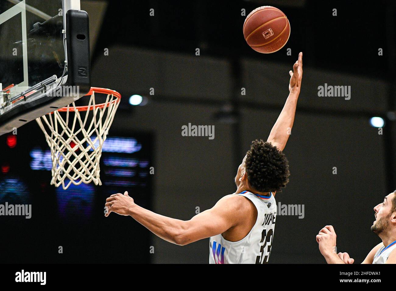 Axel Toupane von Paris Basketball während der französischen Meisterschaft, Betclic Elite Basketball Spiel zwischen Paris Basketball und Metropolitans 92 (Boulogne-Levallois) am 15. Januar 2022 in Halle Georges Karpentier in Paris, Frankreich. Foto von Victor Joly/ABACAPRESS.COM Stockfoto