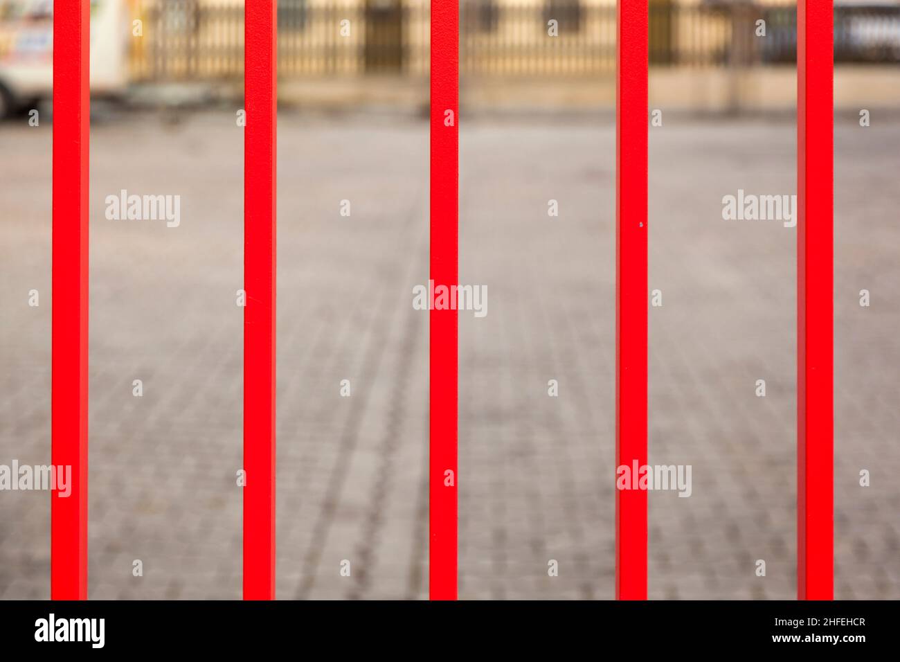 Iron Gate in harmonischen positiven Farben Stockfoto