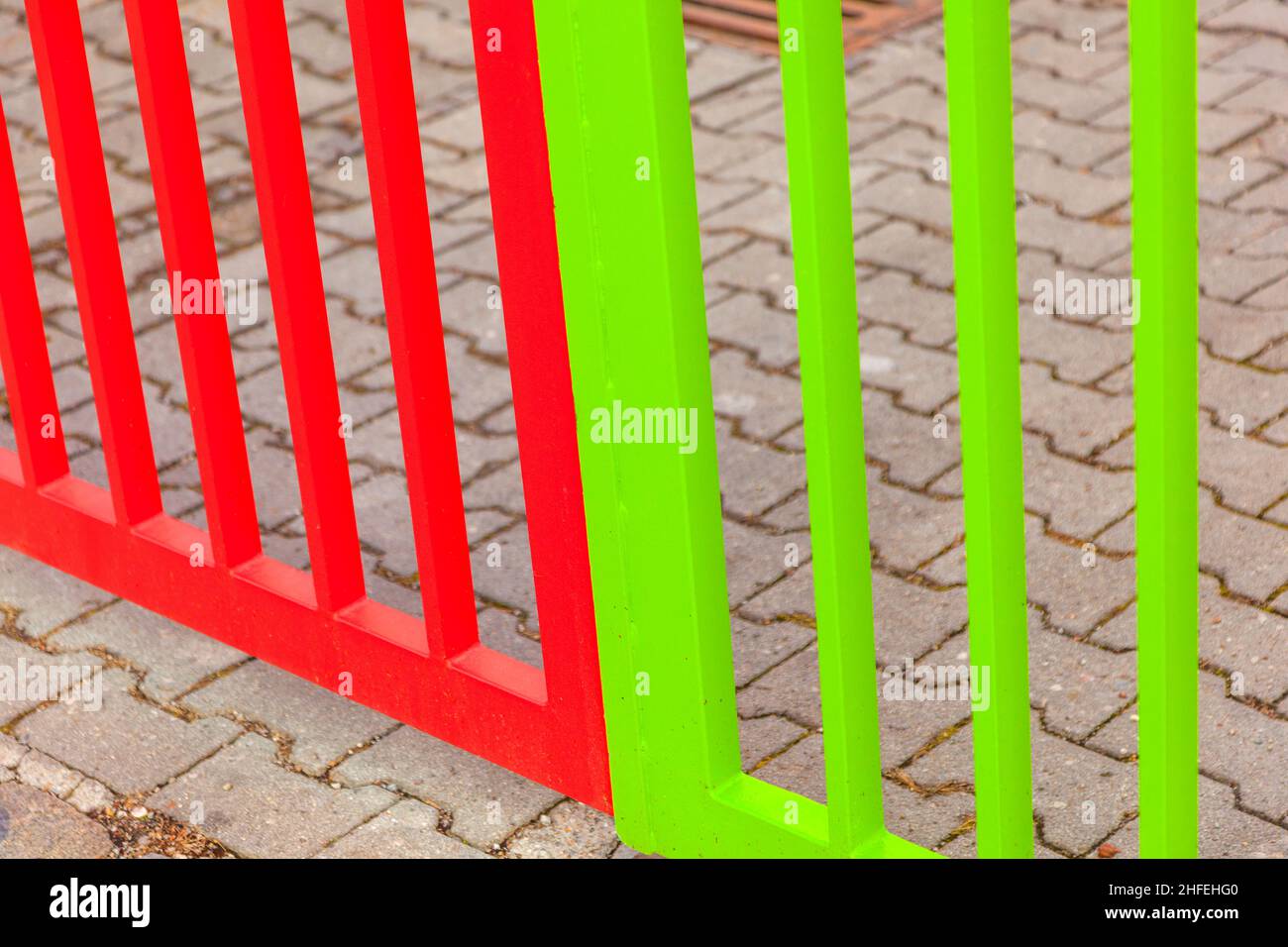 Iron Gate in harmonischen positiven Farben Stockfoto
