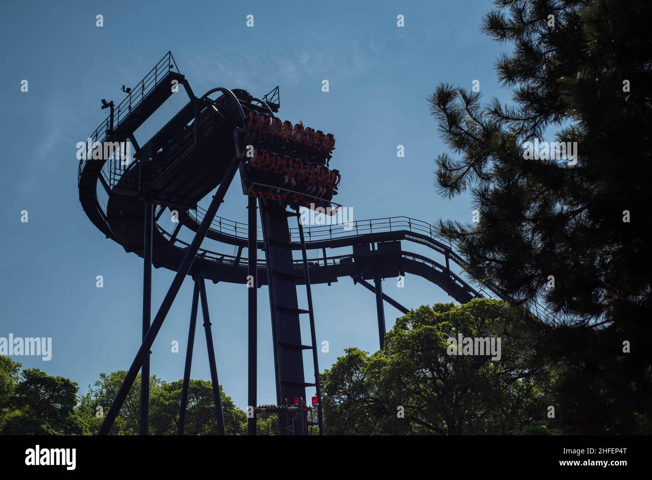 Alton Towers, wo die Magie nie endet, Bilder von höchster Qualität des besten Themenparks und der besten Achterbahnen Großbritanniens Stockfoto