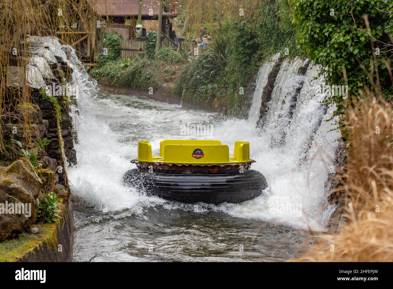 The Congo River Rapids at Alton Towers Theme Park, Hotel and Spa, Staffordshire England Stockfoto