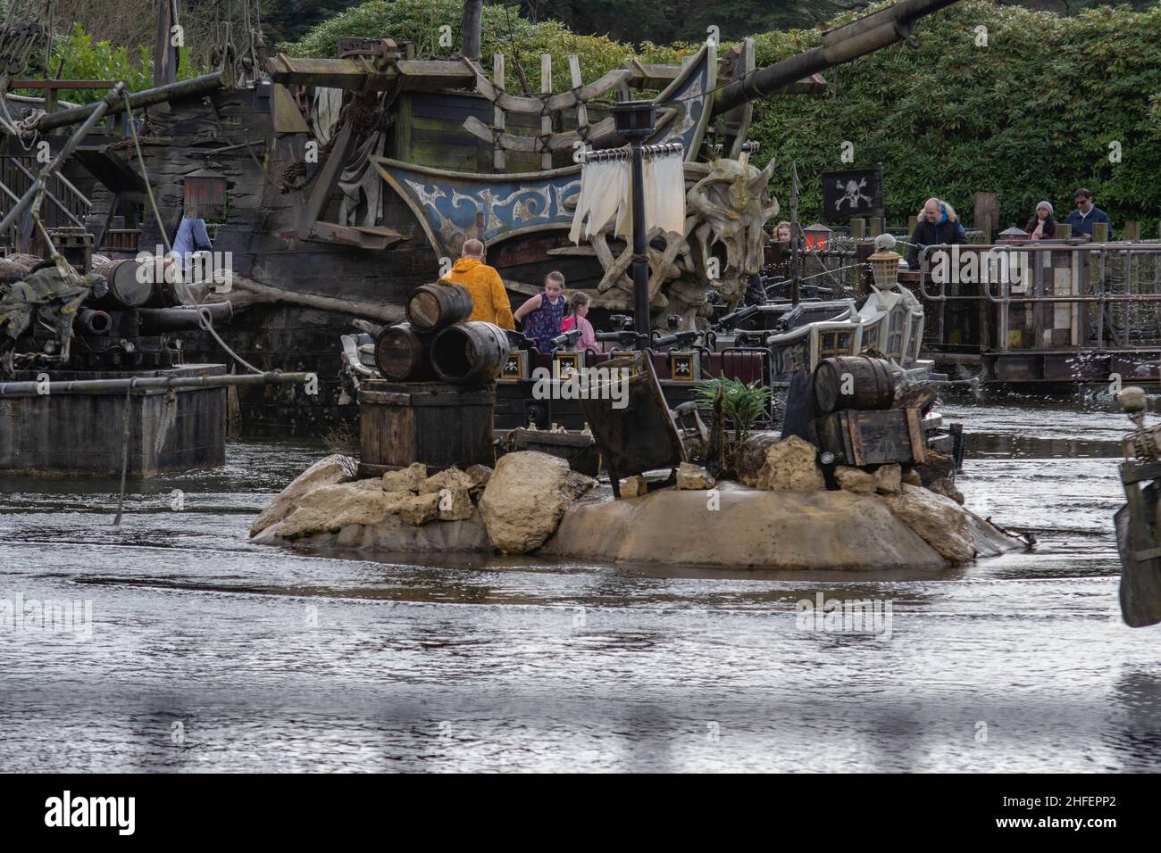 Alton Towers, wo die Magie nie endet, Bilder von höchster Qualität des besten Themenparks und der besten Achterbahnen Großbritanniens Stockfoto