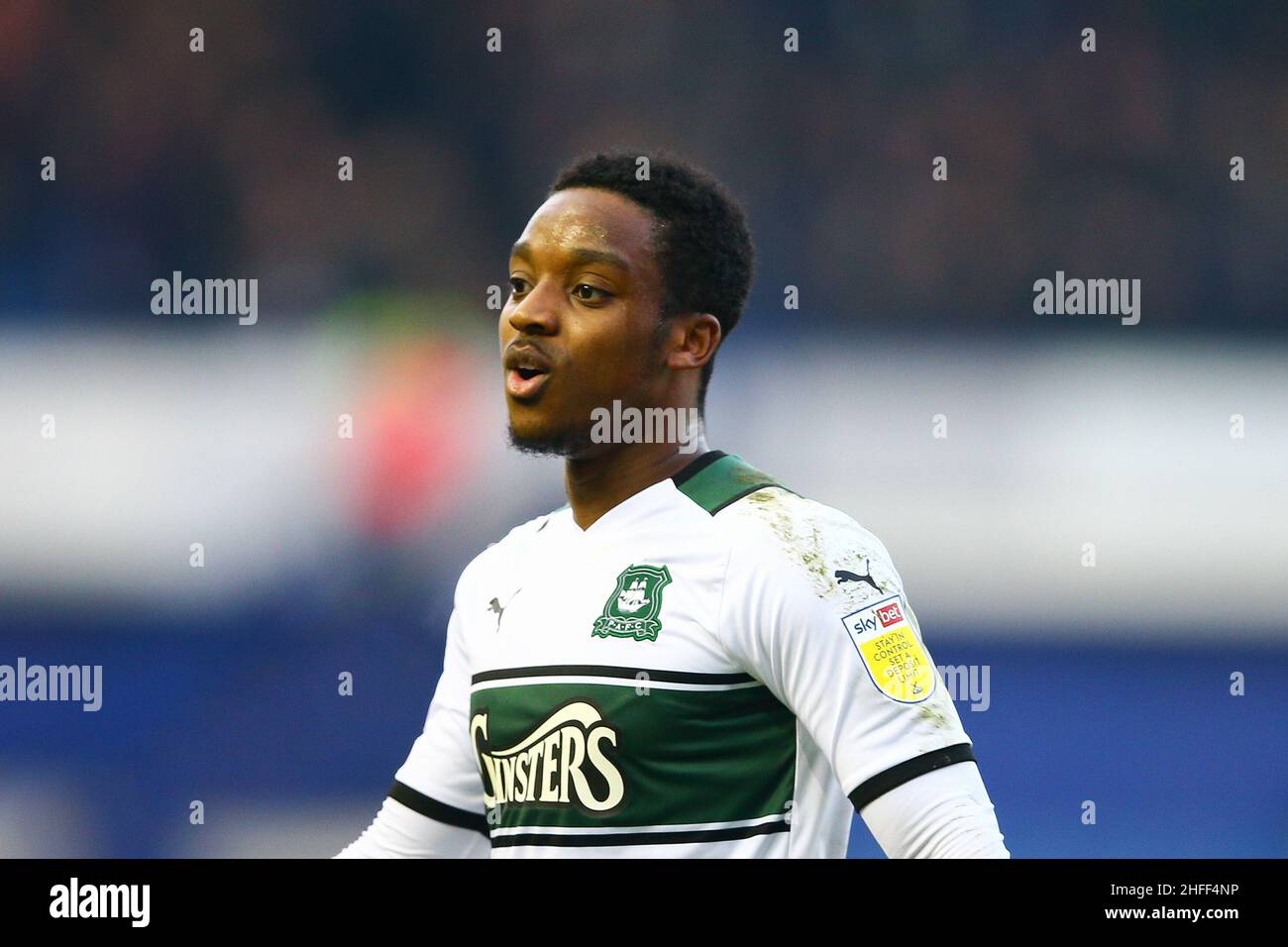 Hillsborough, Sheffield, England -15th. Januar 2022 Niall Ennis (11) aus Plymouth - während des Spiels Sheffield Wednesday V Plymouth Argyle, Sky Bet League One, 2021/22, Hillsborough, Sheffield, England - 15th. Januar 2022 Credit: Arthur Haigh/WhiteRosePhotos/Alamy Live News Stockfoto