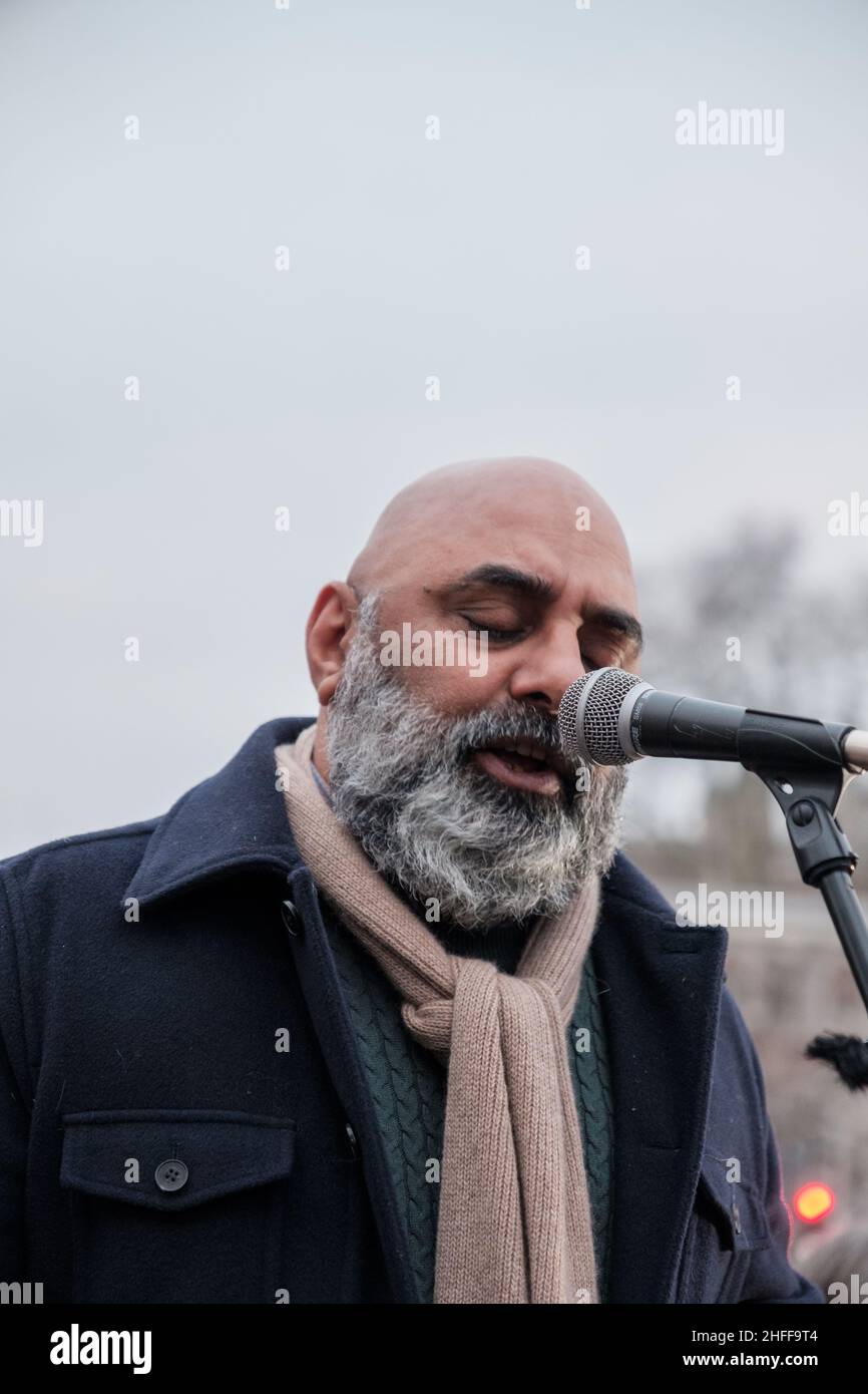 Demonstranten aus mehreren britischen Protestgruppen marschierten gemeinsam durch die Straßen Londons, um gegen den stark entgegengesetzten PCSC-Gesetzentwurf zu protestieren Stockfoto