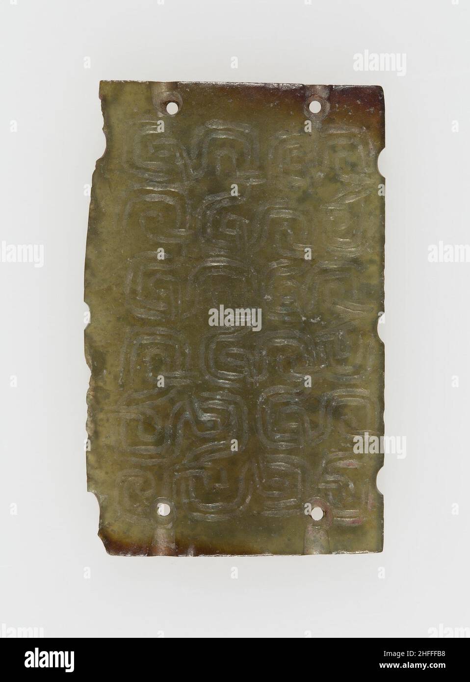 Gedenktafel mit verketteten Schriftrollen, östliche Zhou-Zeit, 7th. Jahrhundert v. Chr. Stockfoto