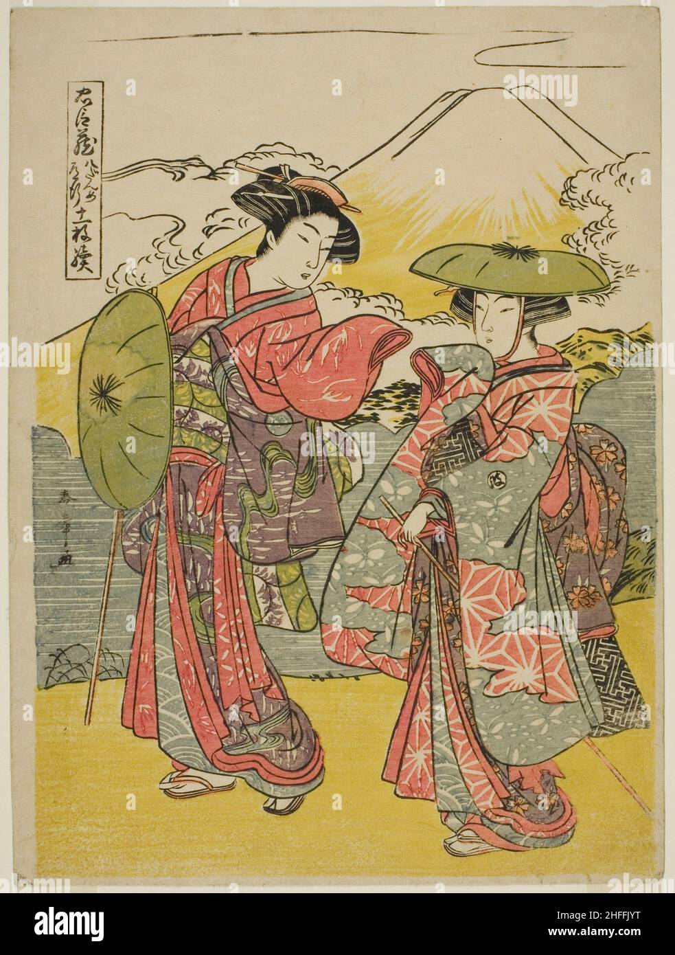 Akt Acht: Bridal Journey aus dem Stück Chushingura (Schatzkammer der loyalen Retainer), Japan, c. 1779/80. Stockfoto