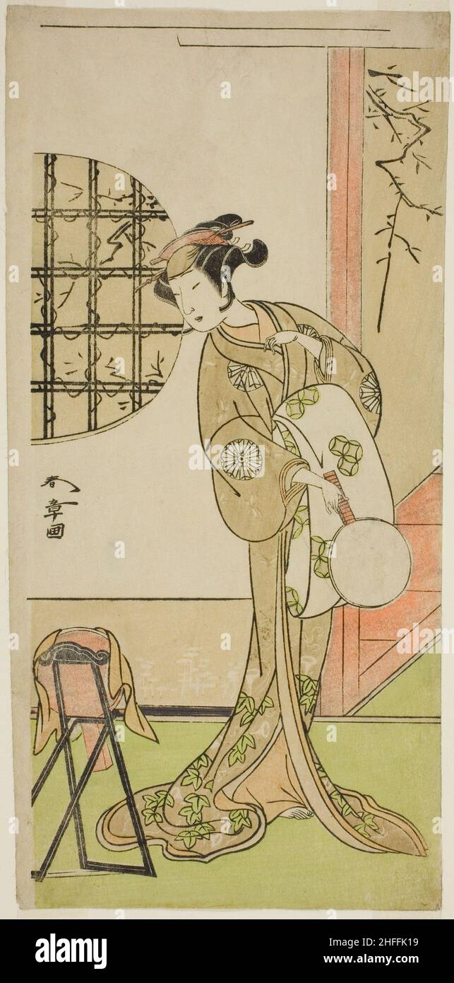 Der Schauspieler Nakamura Noshio I in einer nicht identifizierten Rolle, Japan, c. 1773. Stockfoto