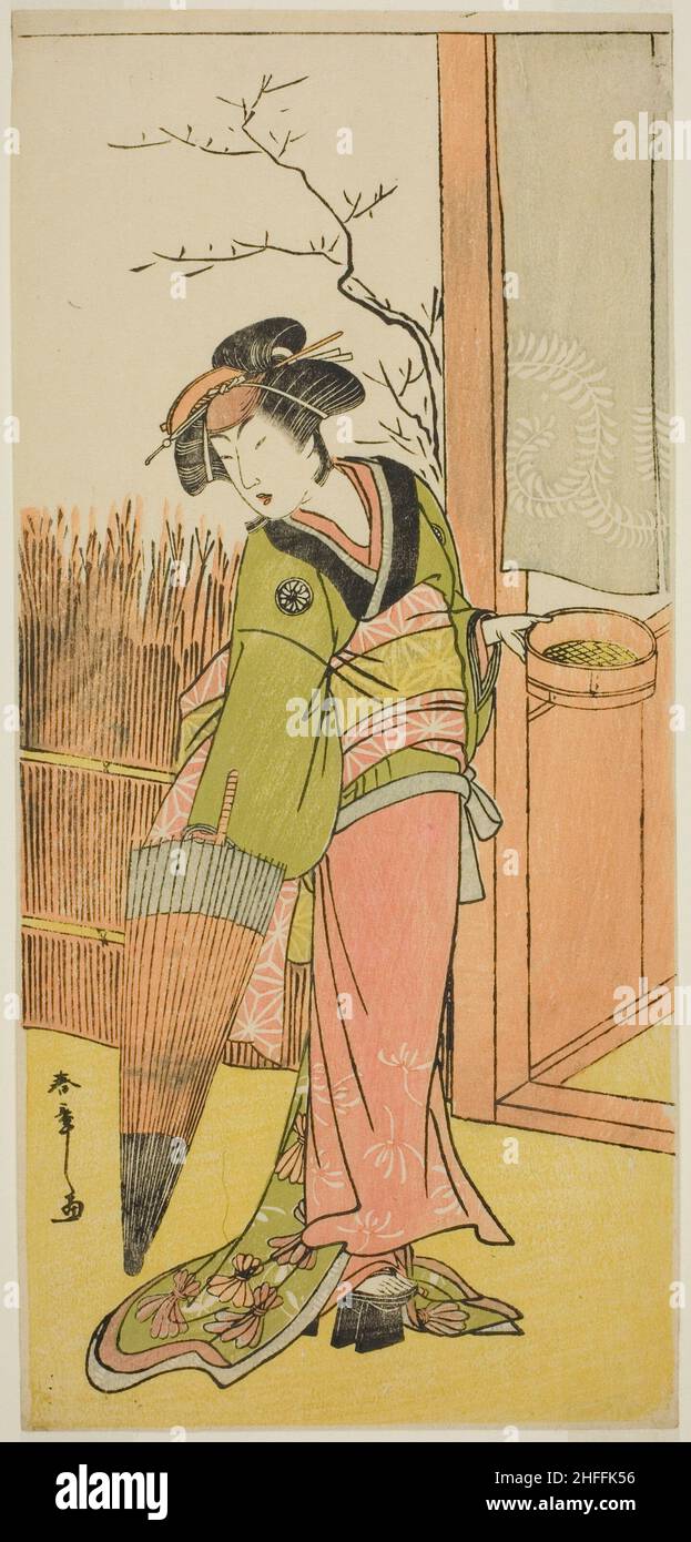 Der Schauspieler Segawa Kikunojo III in einer nicht identifizierten Rolle, Japan, c. 1776. Stockfoto