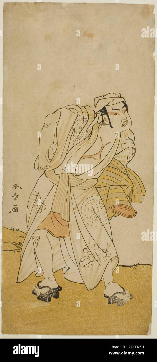 Der Schauspieler Nakamura Sukegoro II in einer nicht identifizierten Rolle, Japan, c. 1779. Stockfoto