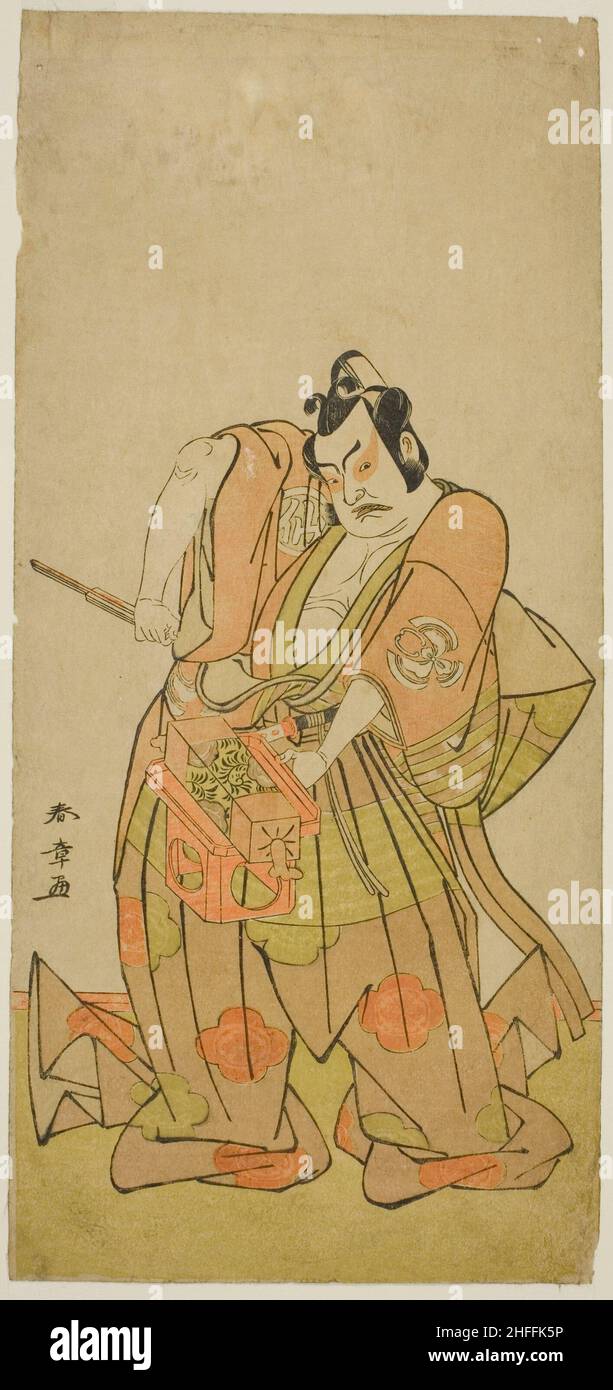 Der Schauspieler Nakamura Sukegoro II in einer nicht identifizierten Rolle, Japan, c. 1779. Stockfoto