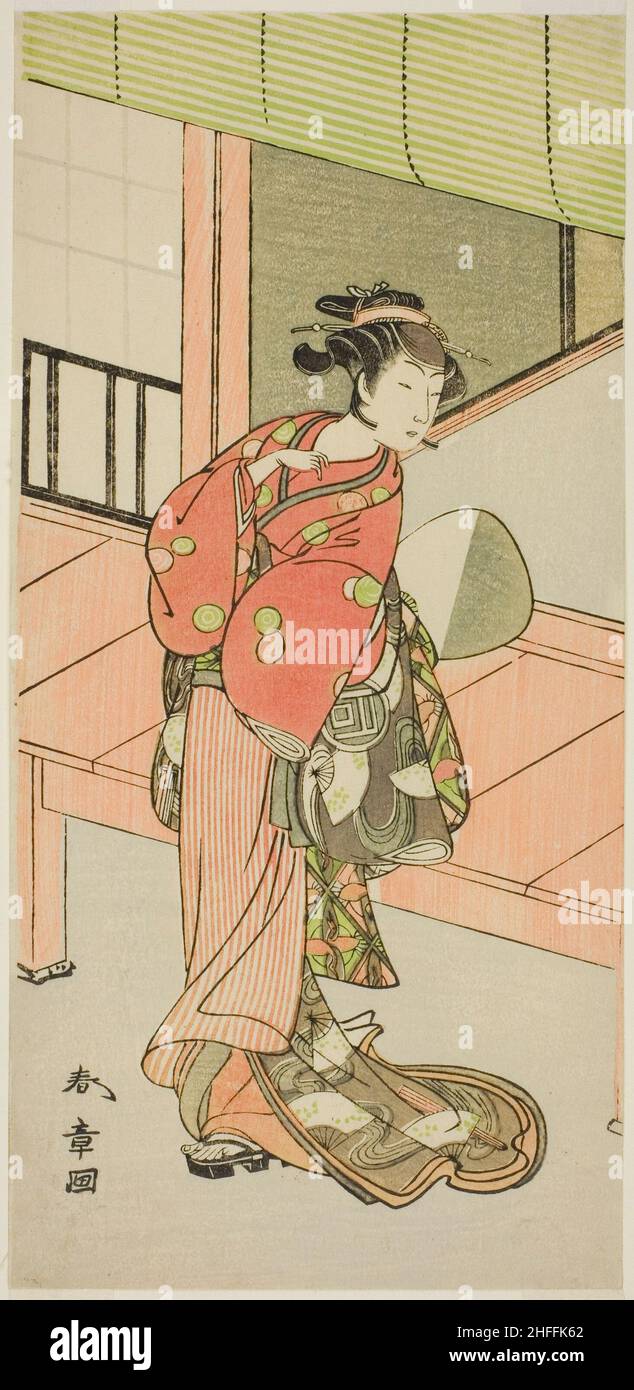 Der Schauspieler Sanogawa Ichimatsu II in einer nicht identifizierten Rolle, Japan, c. 1773/74. Stockfoto