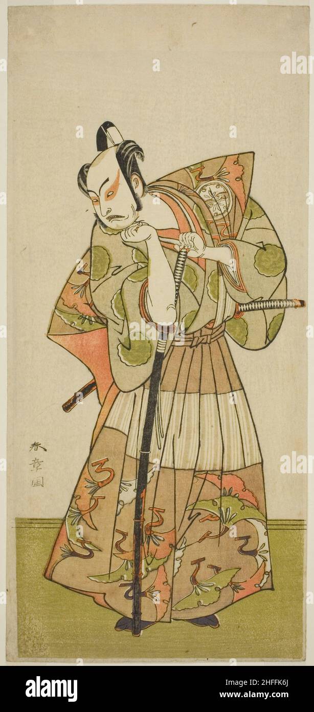 Der Schauspieler Nakamura Juzo II in einer nicht identifizierten Rolle, Japan, c. 1774. Stockfoto