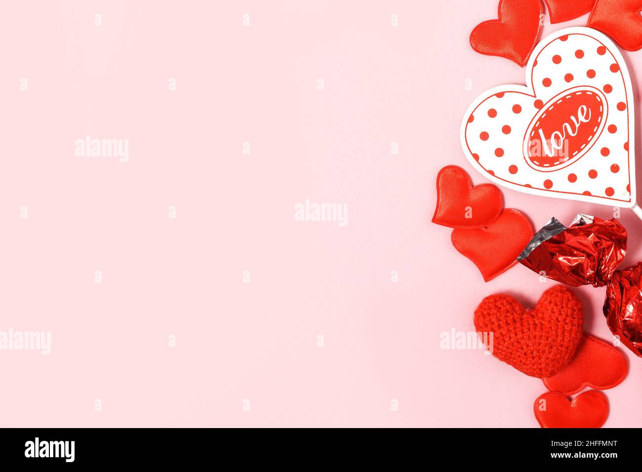 Valentinstag rosa vertikalen Hintergrund Stockfoto