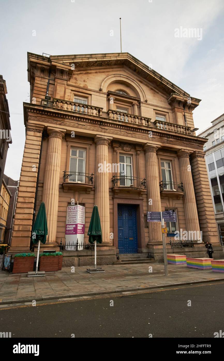 Ehemalige Bank von england Gebäude Schloss st Liverpool England Großbritannien Stockfoto