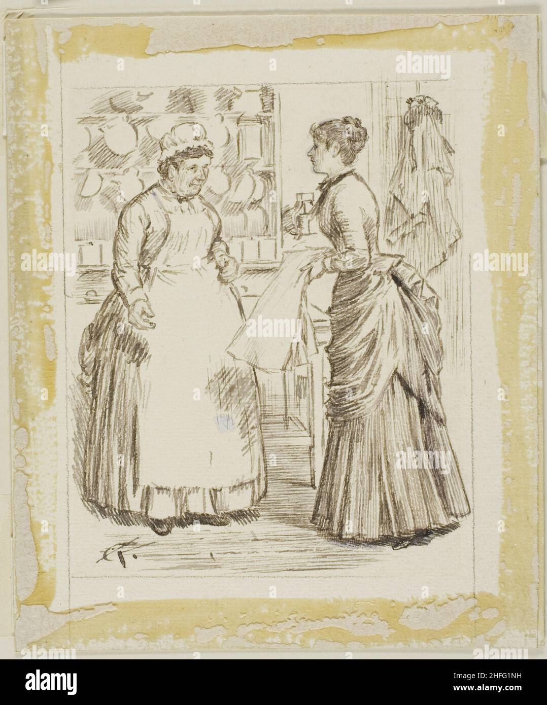 In der Küche, n.d. Stockfoto