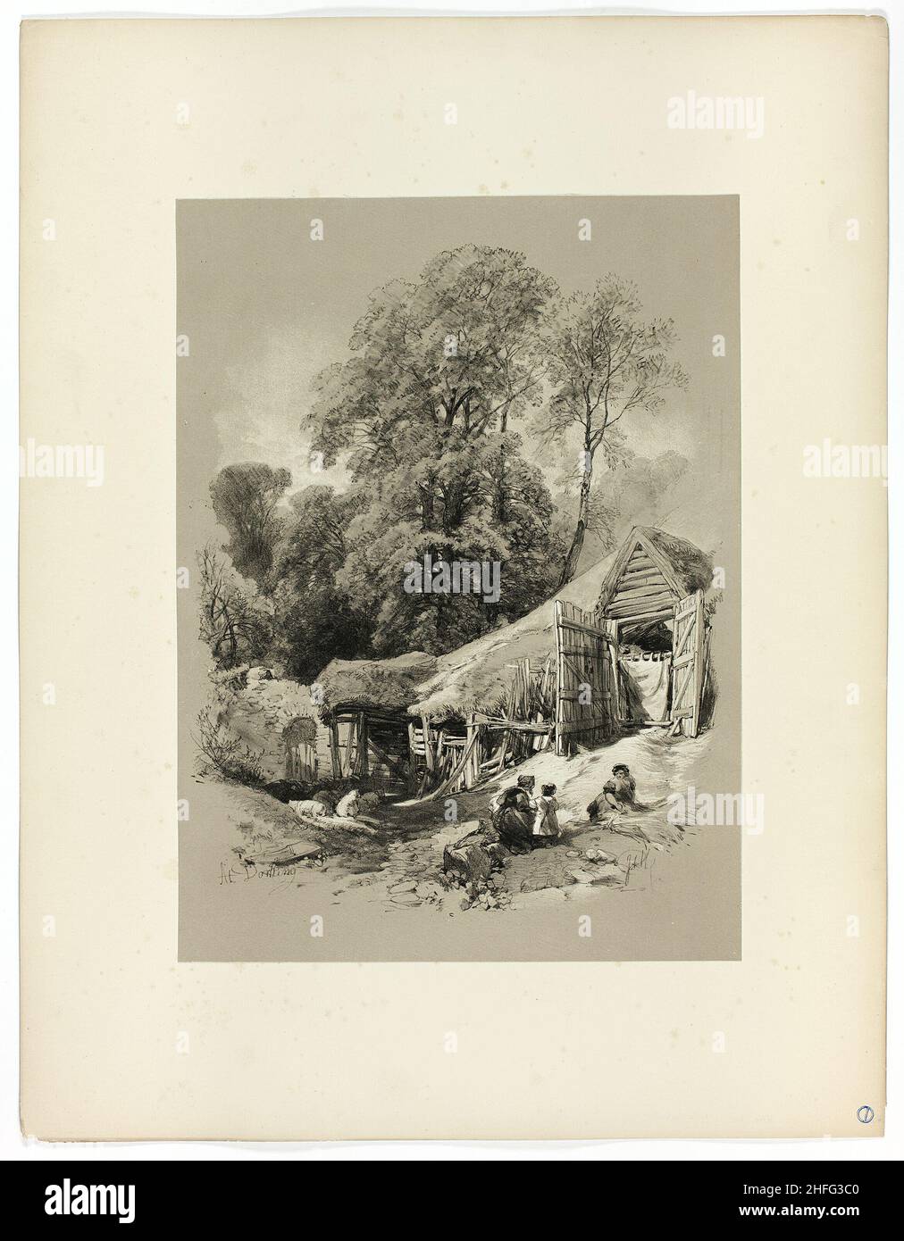 In Dorking, von malerischen Auswahlen, c. 1859-60. Stockfoto