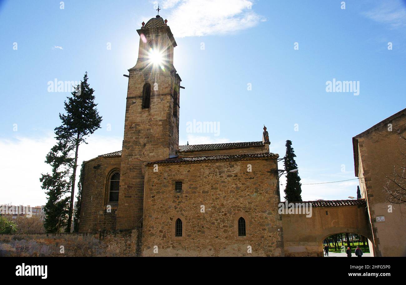Kirche Sant Martí de Provenzals, Barcelona, Katalonien, Spanien, Europa Stockfoto