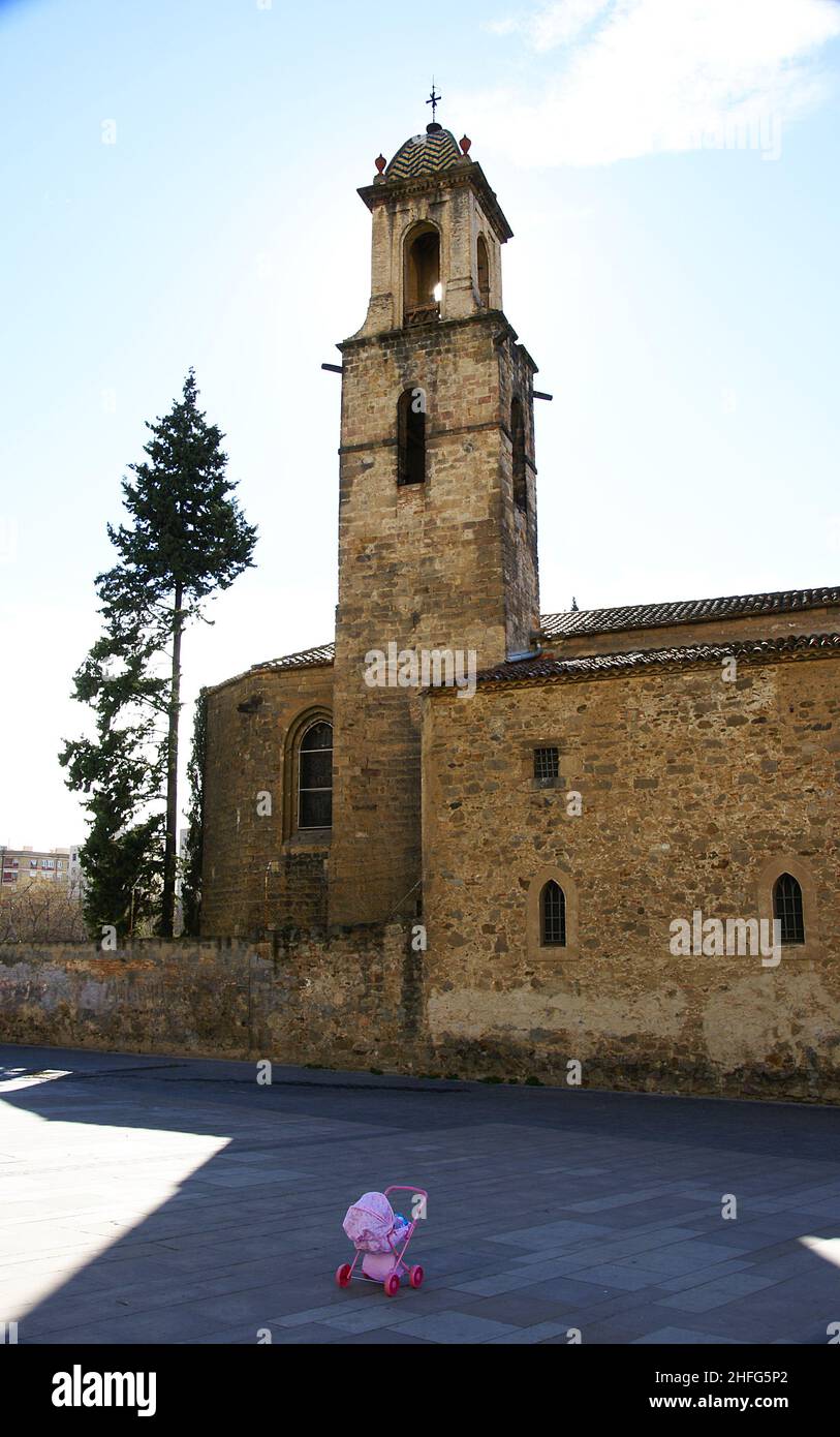 Kirche Sant Martí de Provenzals, Barcelona, Katalonien, Spanien, Europa Stockfoto